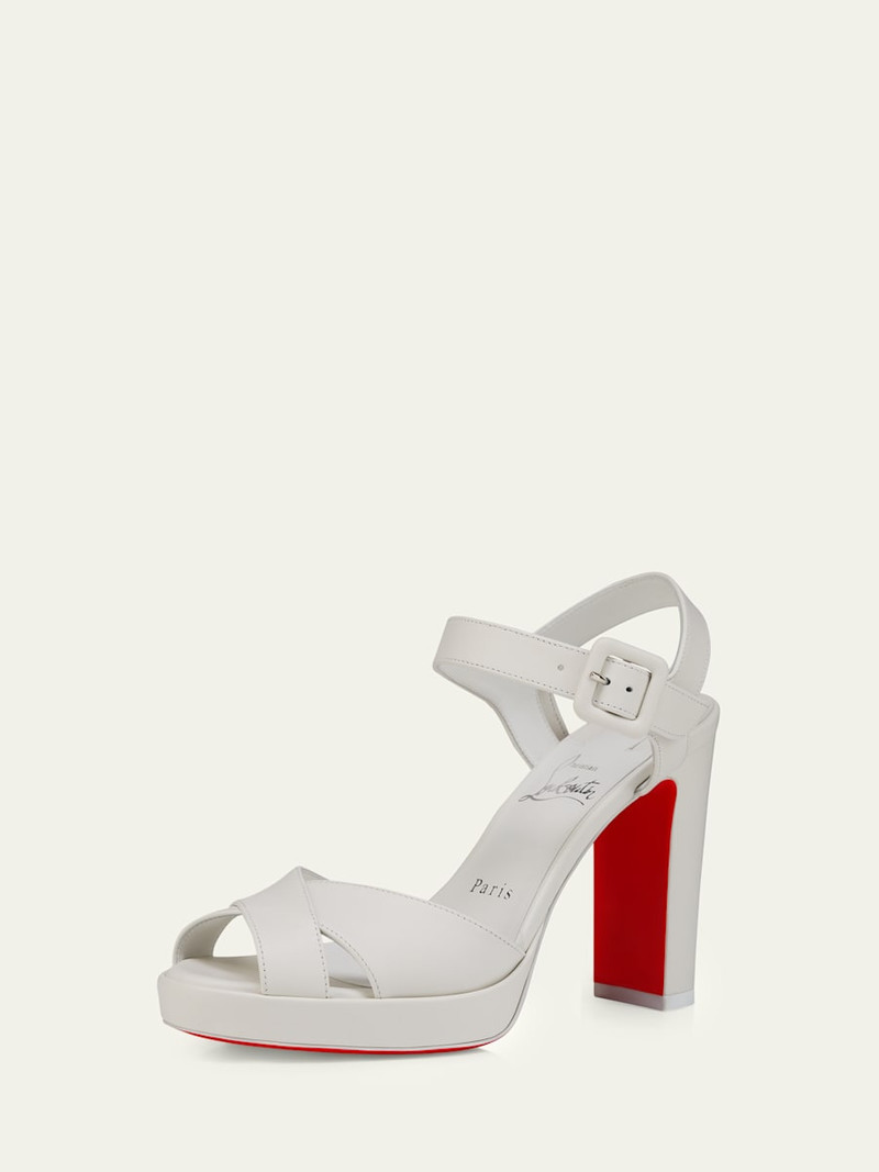 Christian Louboutin Cora 100mm Leather Sandals outlook