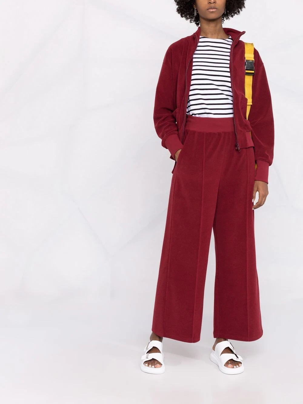 wide-leg terry-cloth trousers - 2