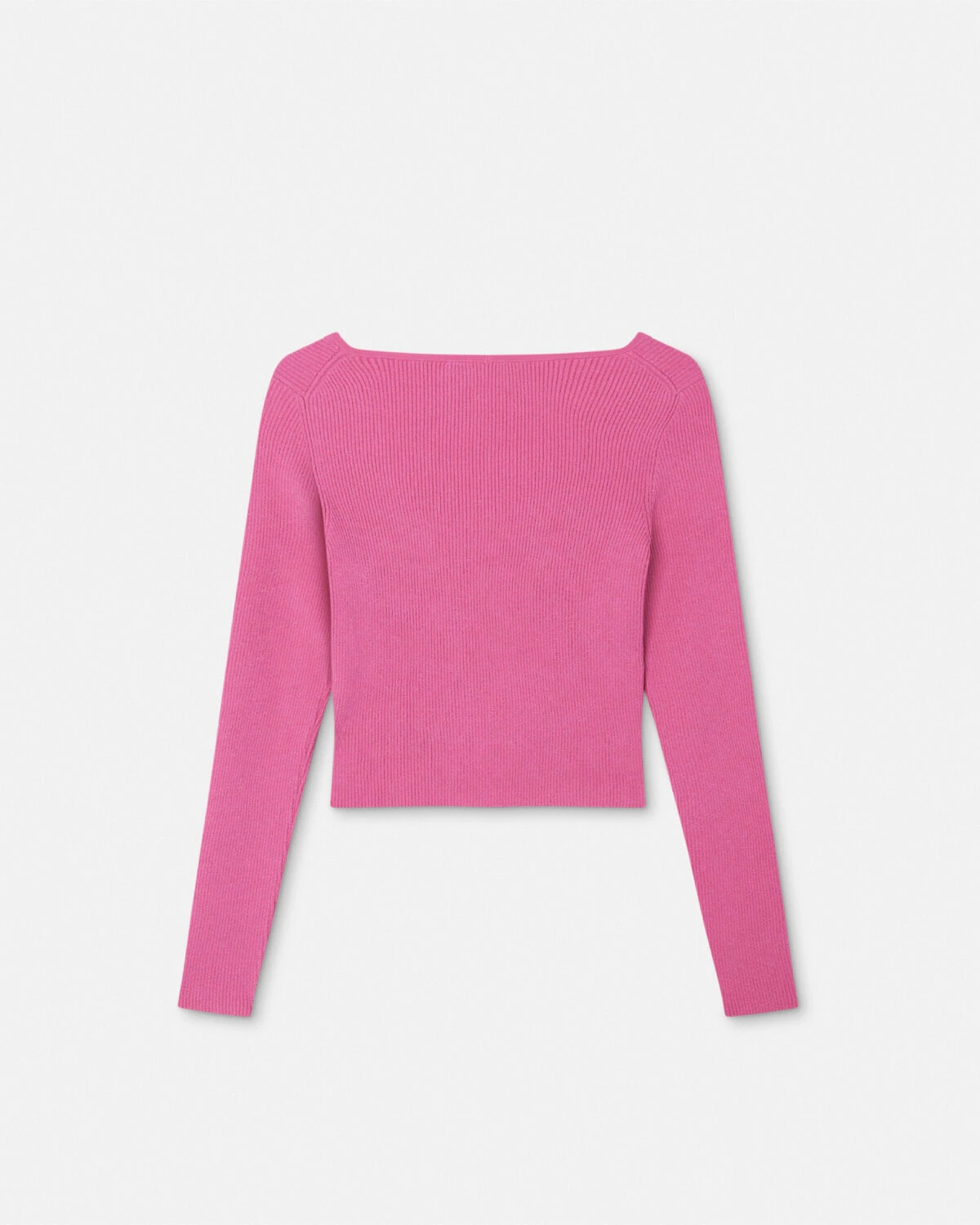 Safety Pin Ribbed Knit Fitted Cardigan - 3