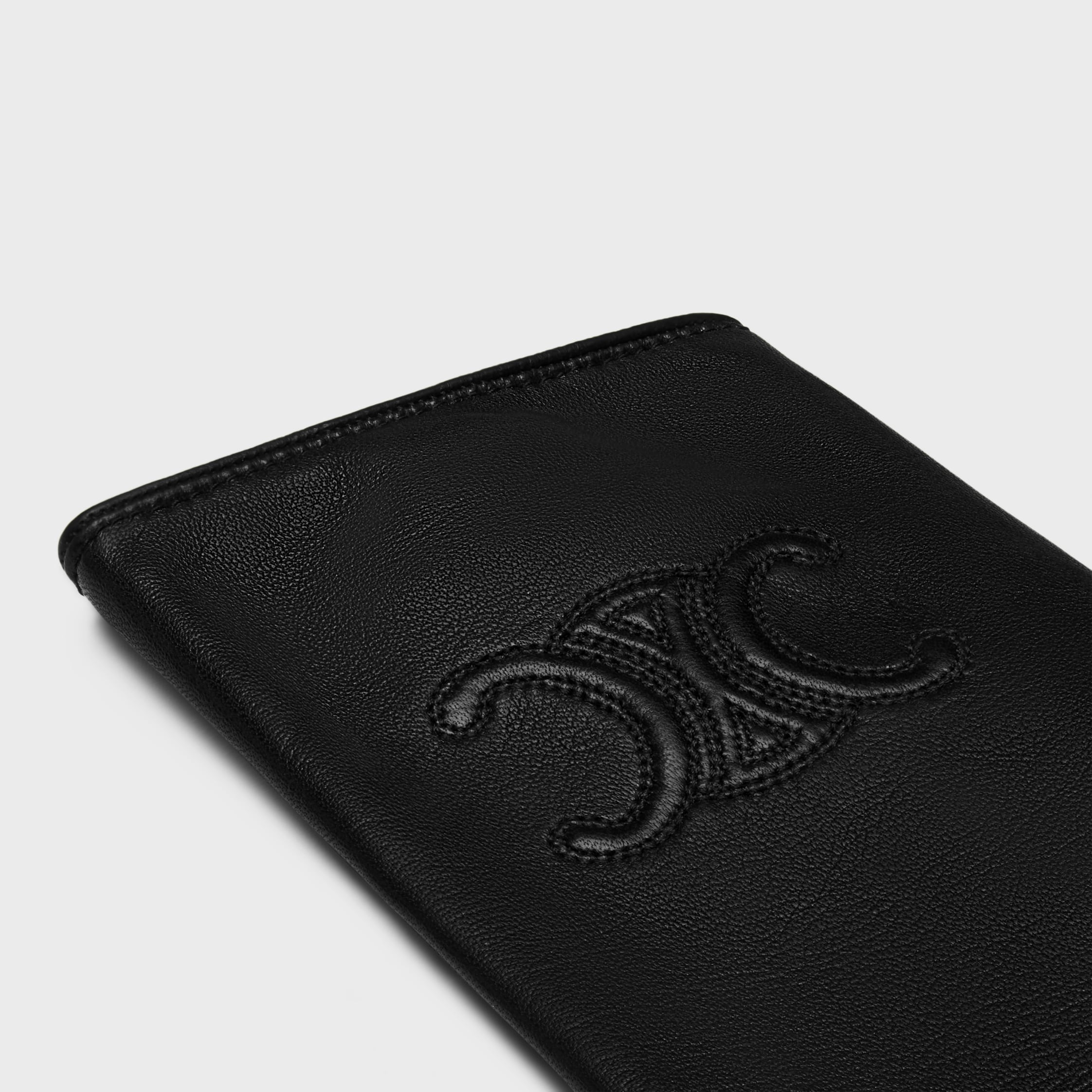triomphe gloves in plongé lambskin - 3
