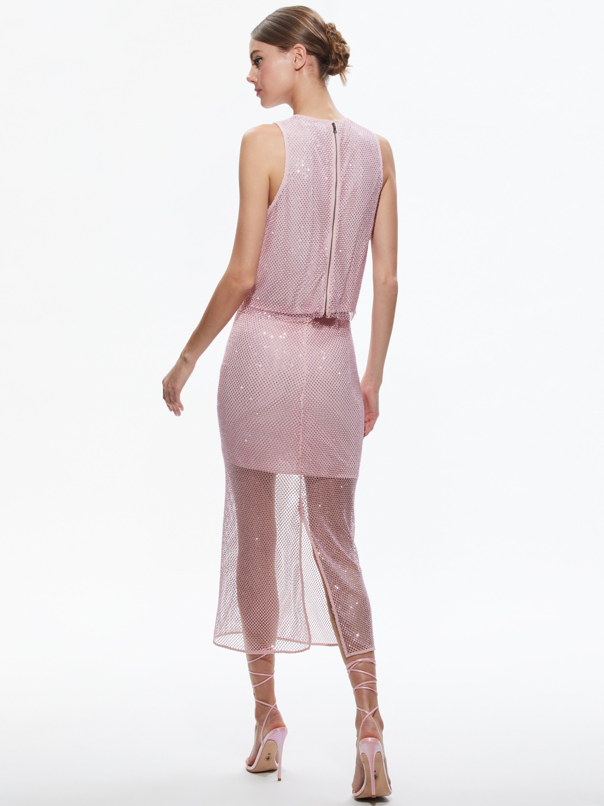 MAEVE CRYSTAL EMBELLISHED MIDI SKIRT - 3