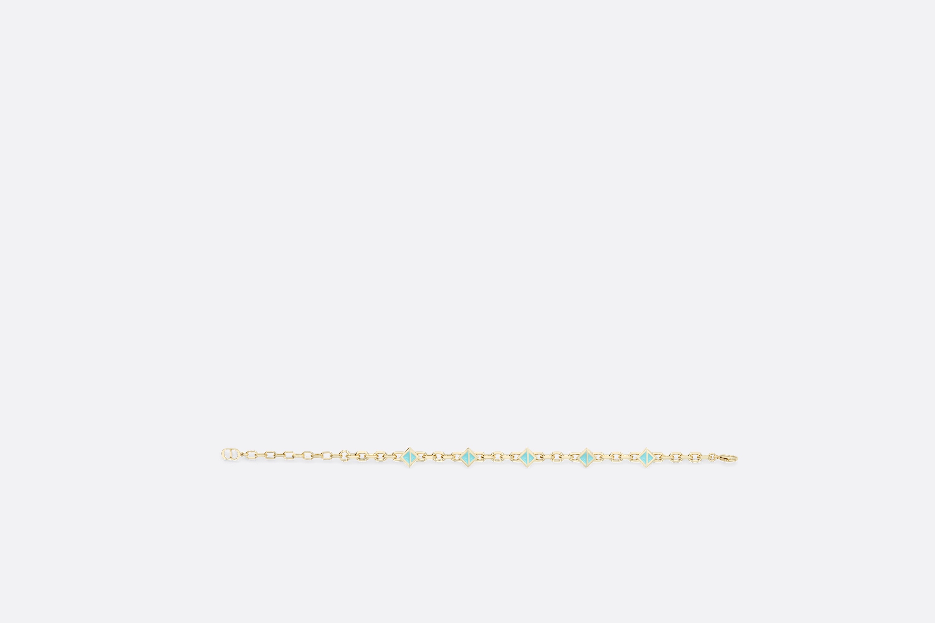 CD Diamond Thin Chain Link Bracelet - 2
