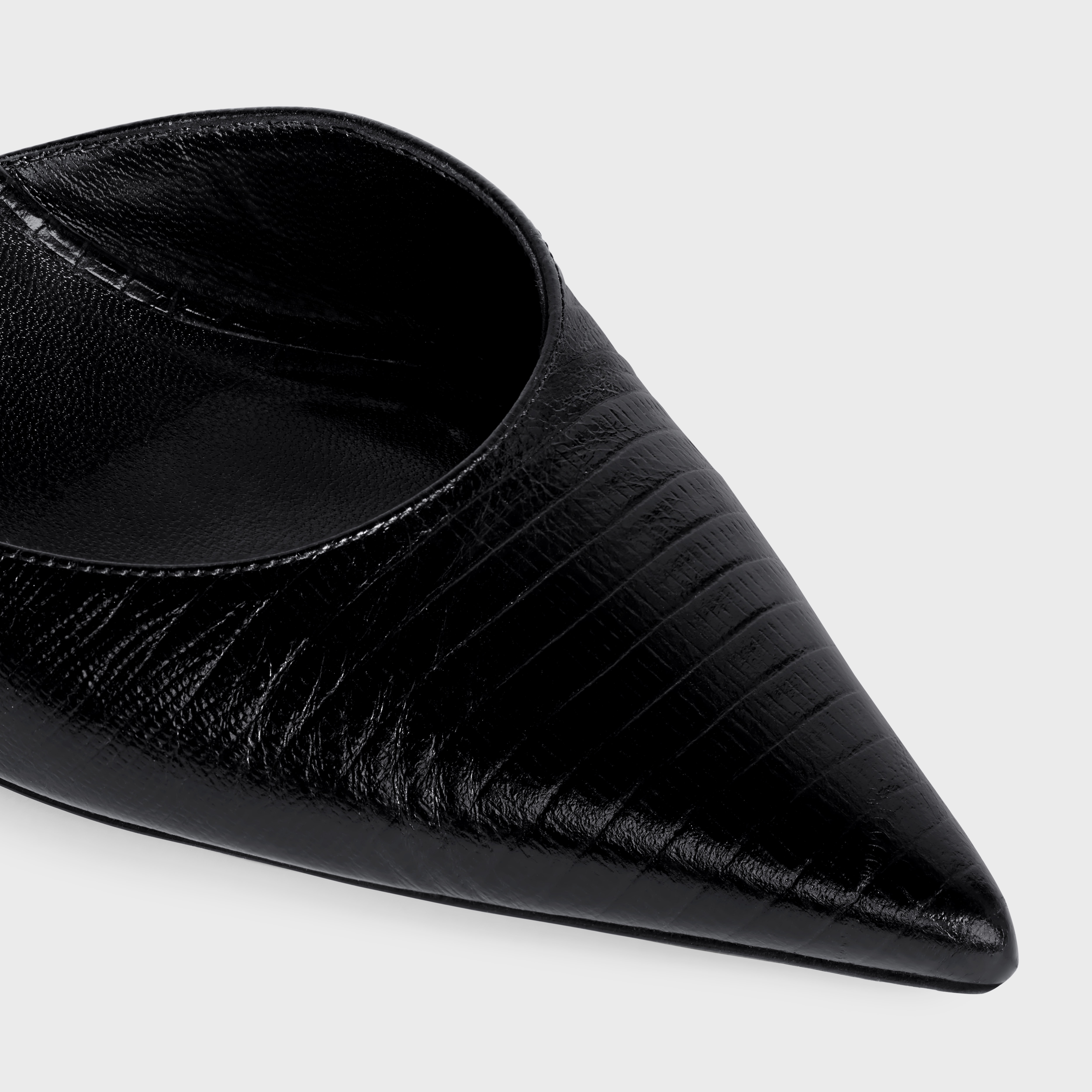 CELINE KITTEN TRIOMPHE STRAP PUMP in TEJUS STAMPED GOATSKIN - 4