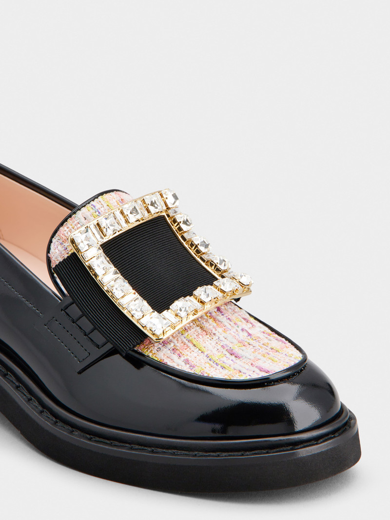 Viv' Rangers Strass Buckle Loafers in Patent Leather 3