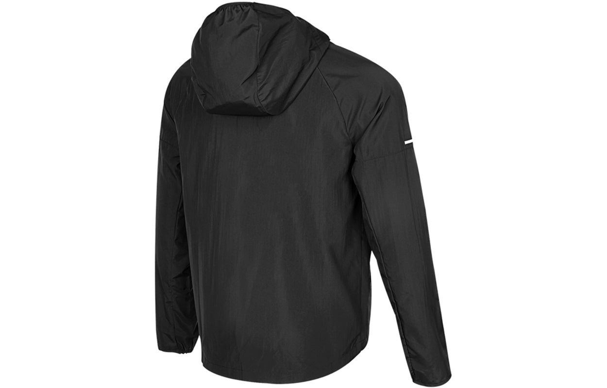 Nike As Men's Nk Rpl Miler JKT Jacket Reflective Logo Print Woven Sports Hooded Jacket Men's Black D - 2