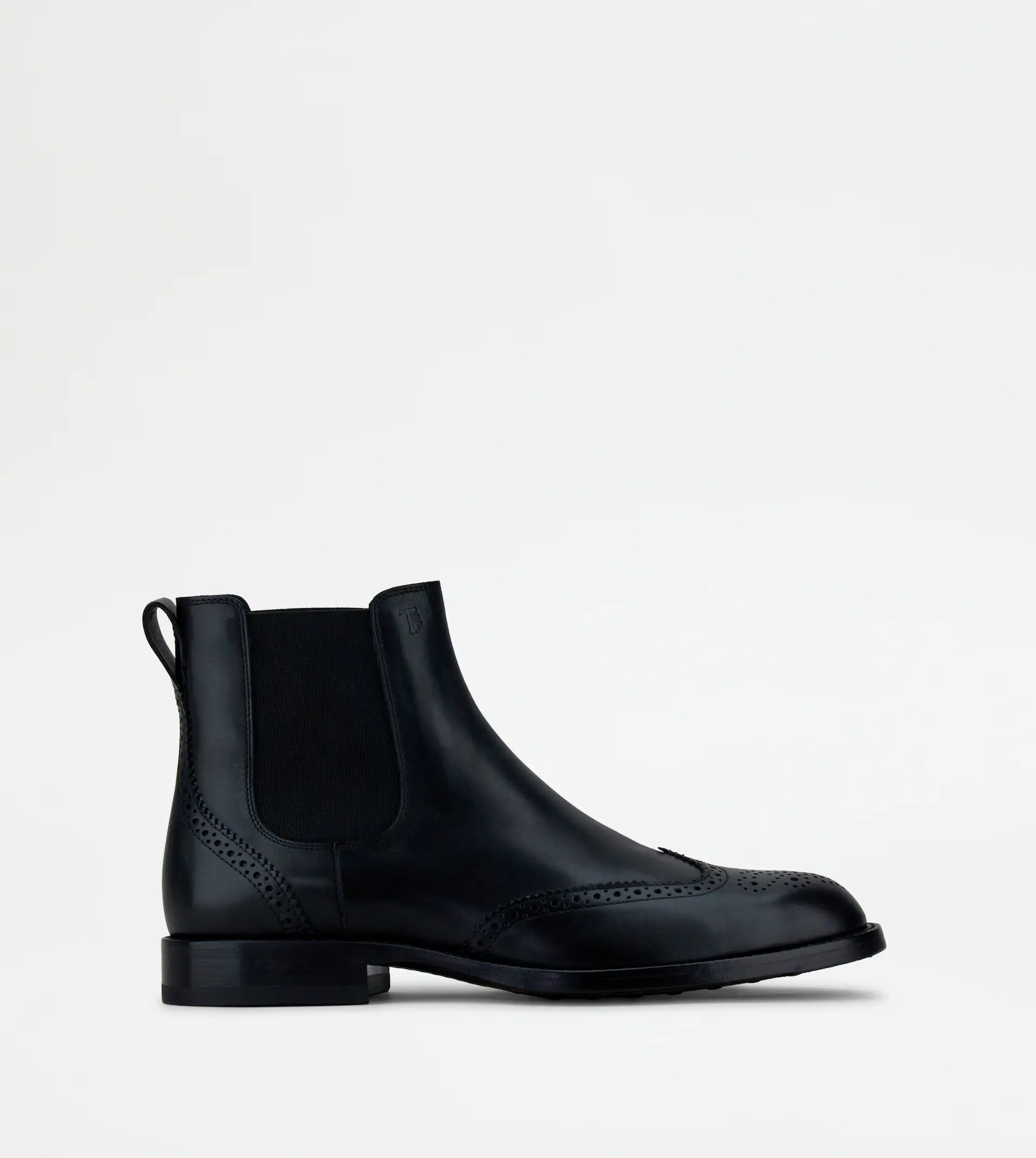 ANKLE BOOTS IN LEATHER - BLACK - 1