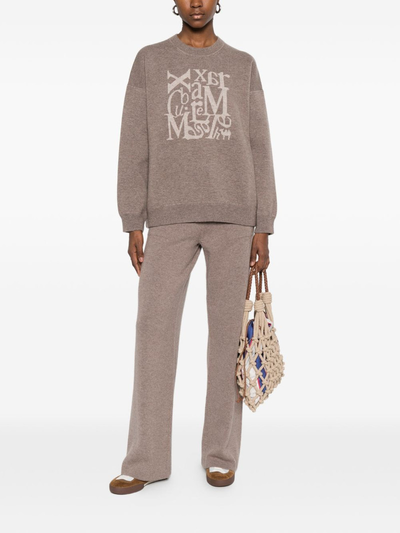 'S Max Mara logo-knit sweater outlook