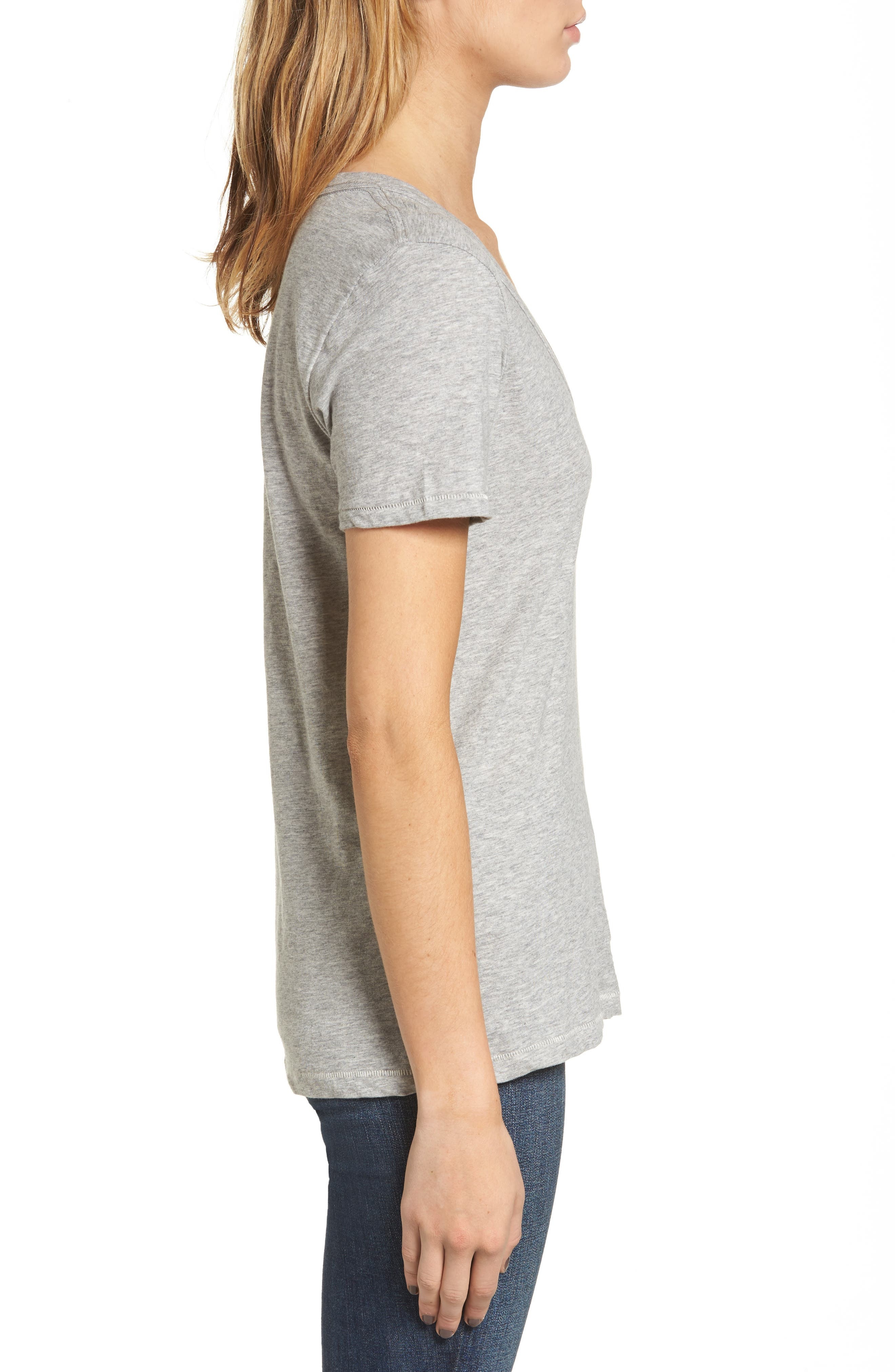 The Vee Slub Cotton T-Shirt - 3