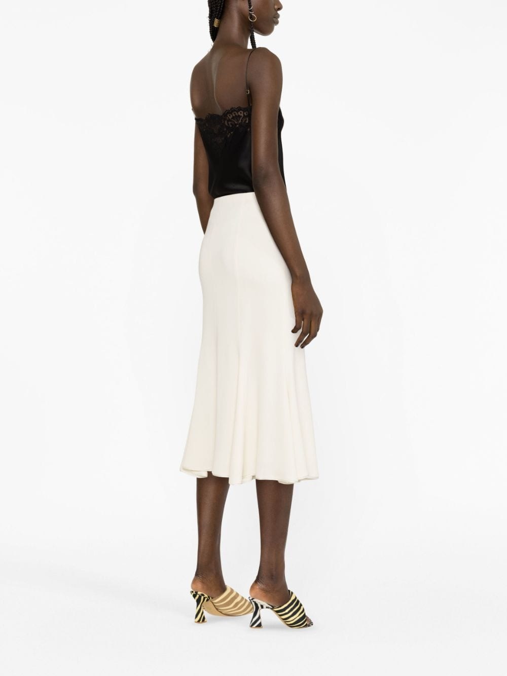 lace-trimmed cami top - 4
