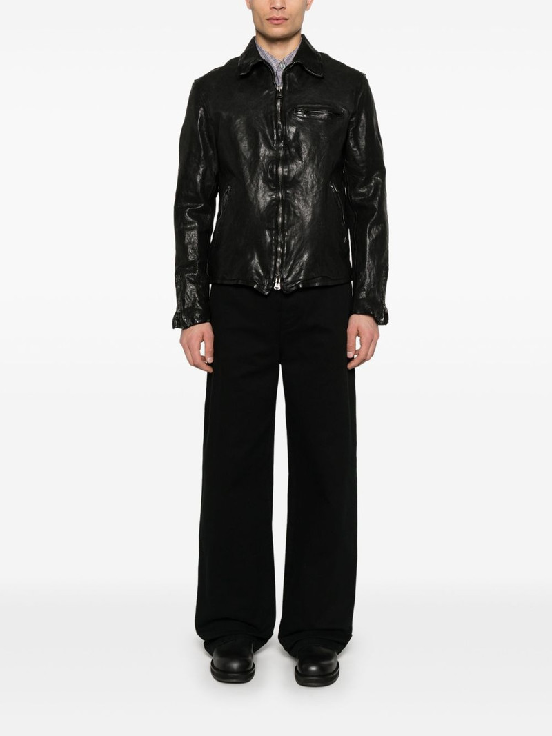 Yohji Yamamoto leather jacket outlook