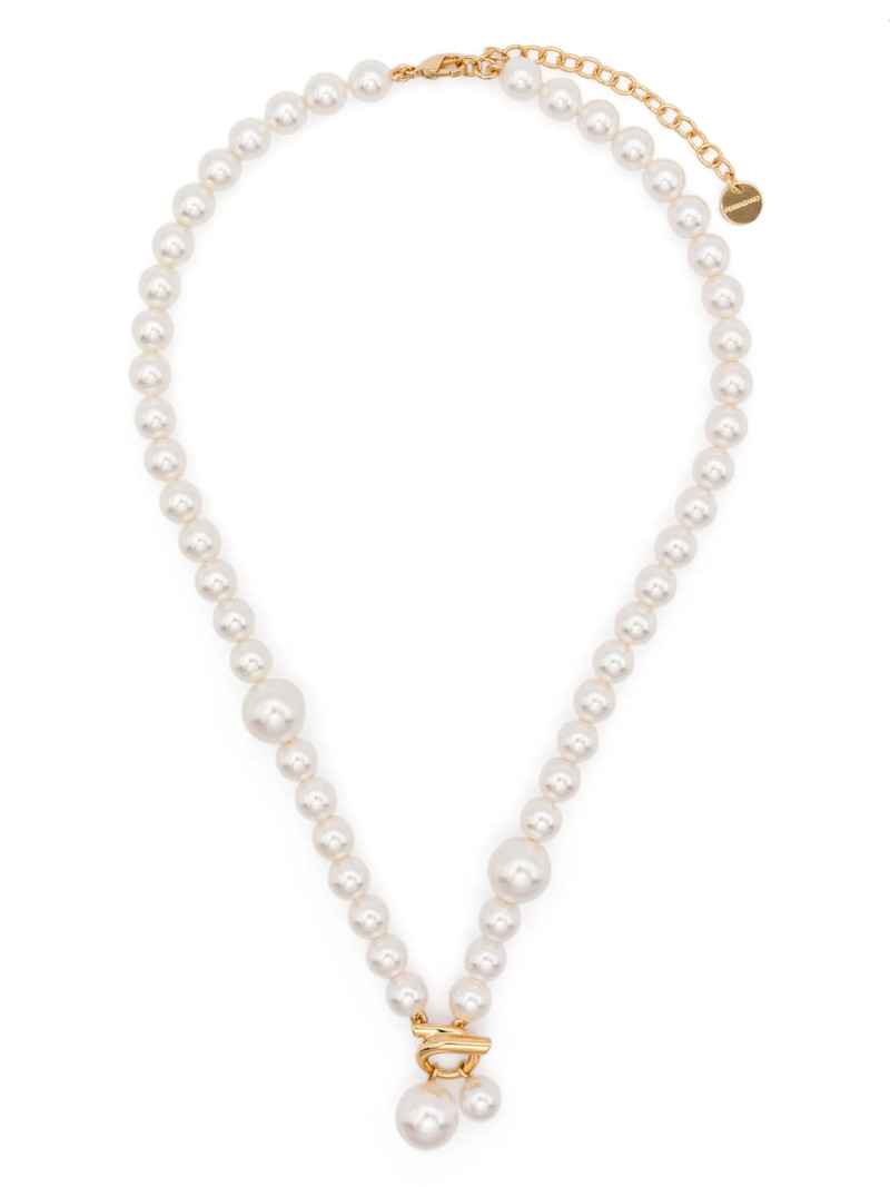 Pearl-embellished Necklace - 1