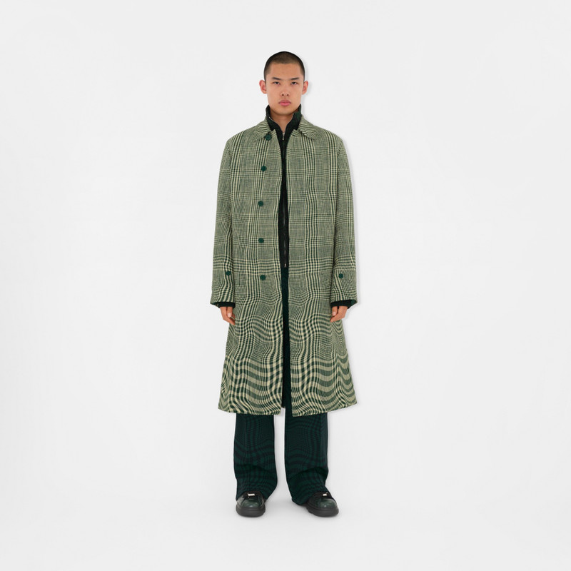 Burberry Warped Houndstooth Nylon Blend Track Jacket outlook