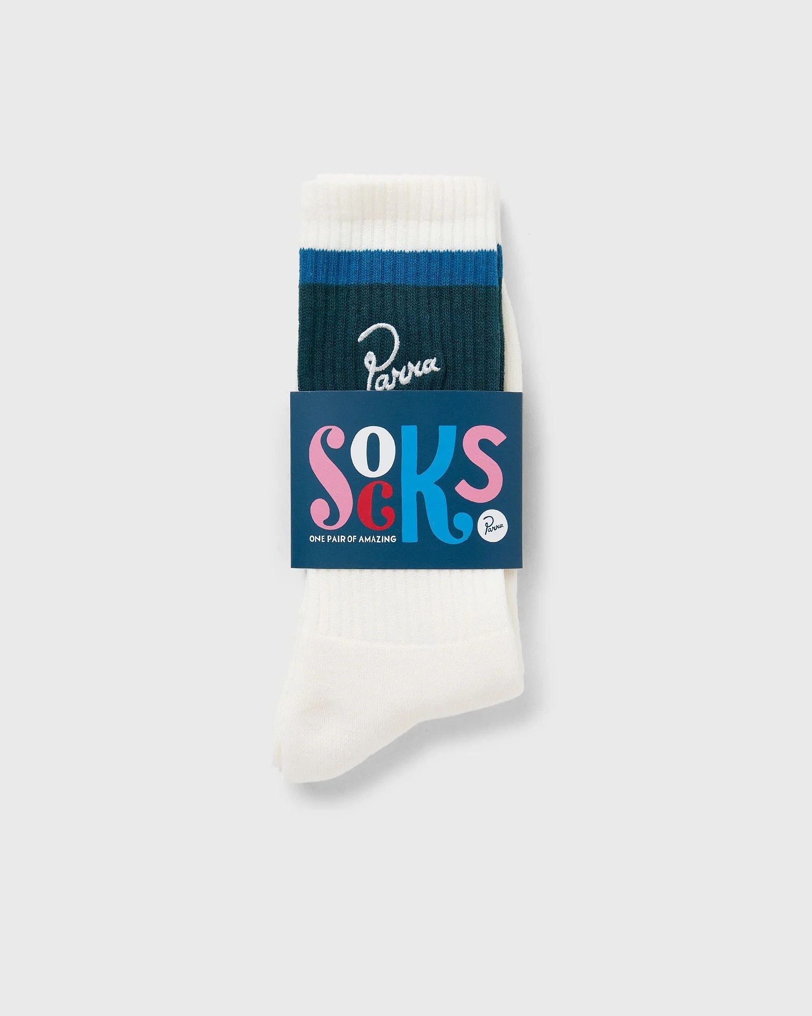 SIGNATURE STRIPED CREW SOCKS - 1