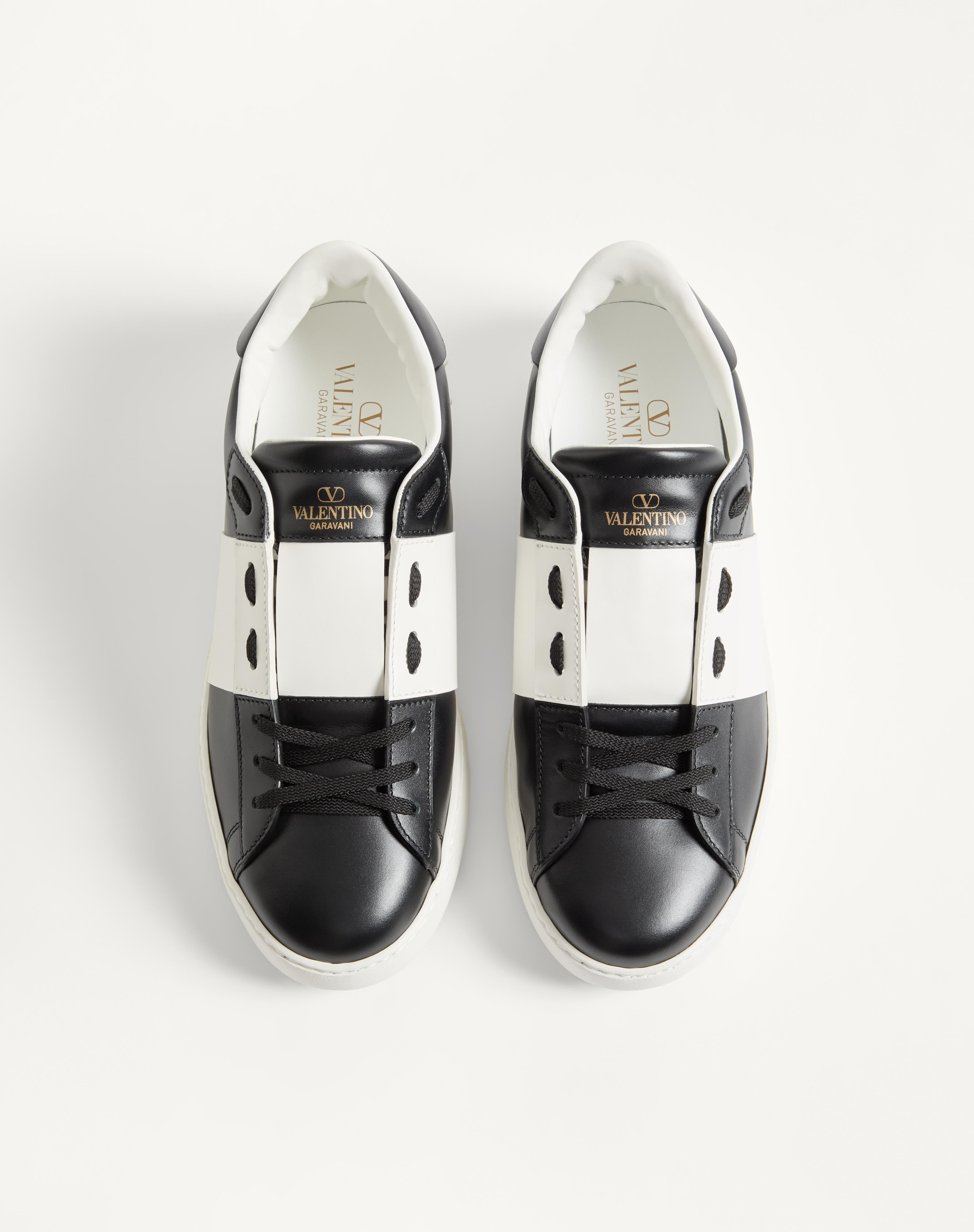 CALFSKIN OPEN SNEAKER - 5
