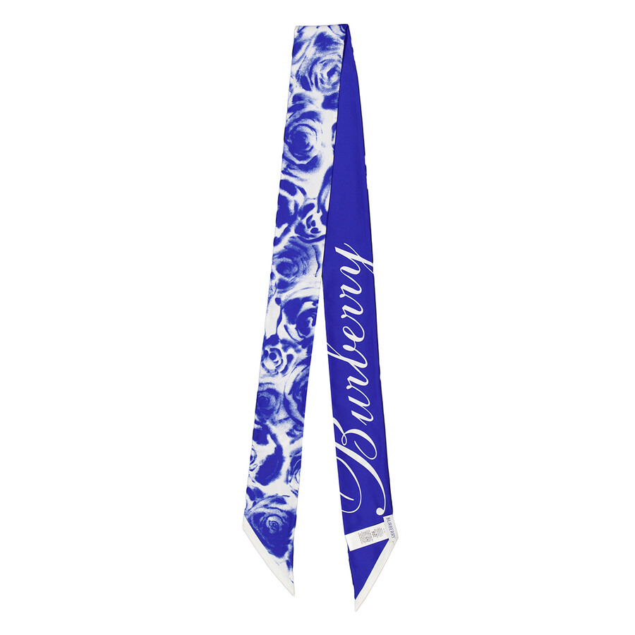 Burberry Silk Rose Print Scarf - 4