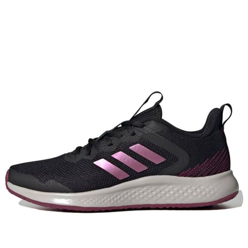 (WMNS) adidas 유체 거리 블랙 / 퍼플 FW9565 - 1
