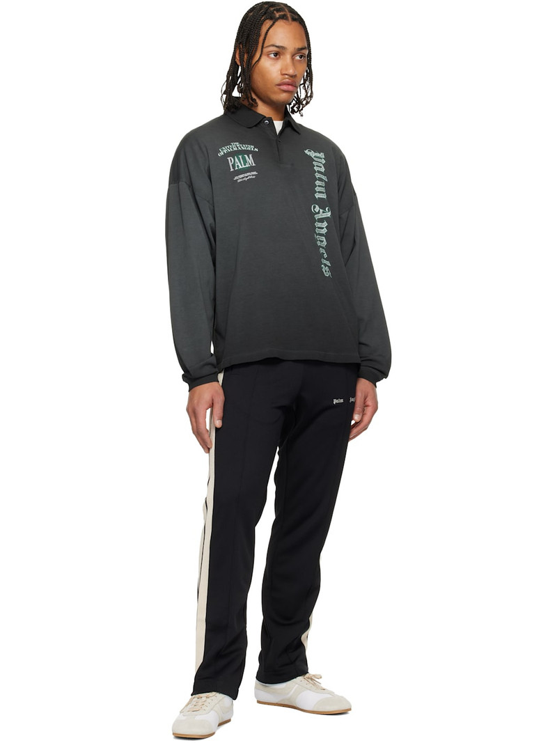 Palm Angels Black Classic Logo Track Pants outlook