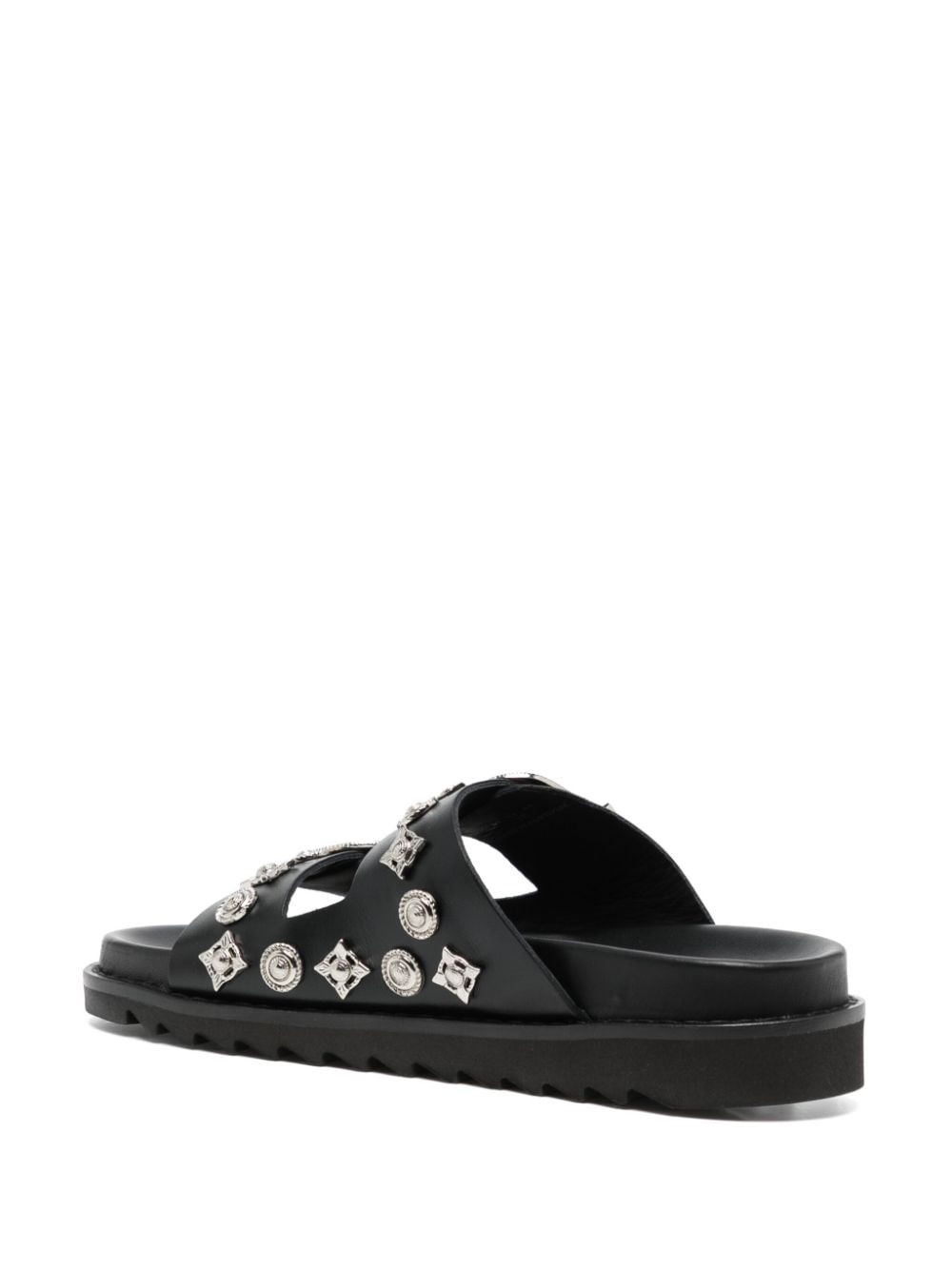 stud-embellished leather sandals - 3