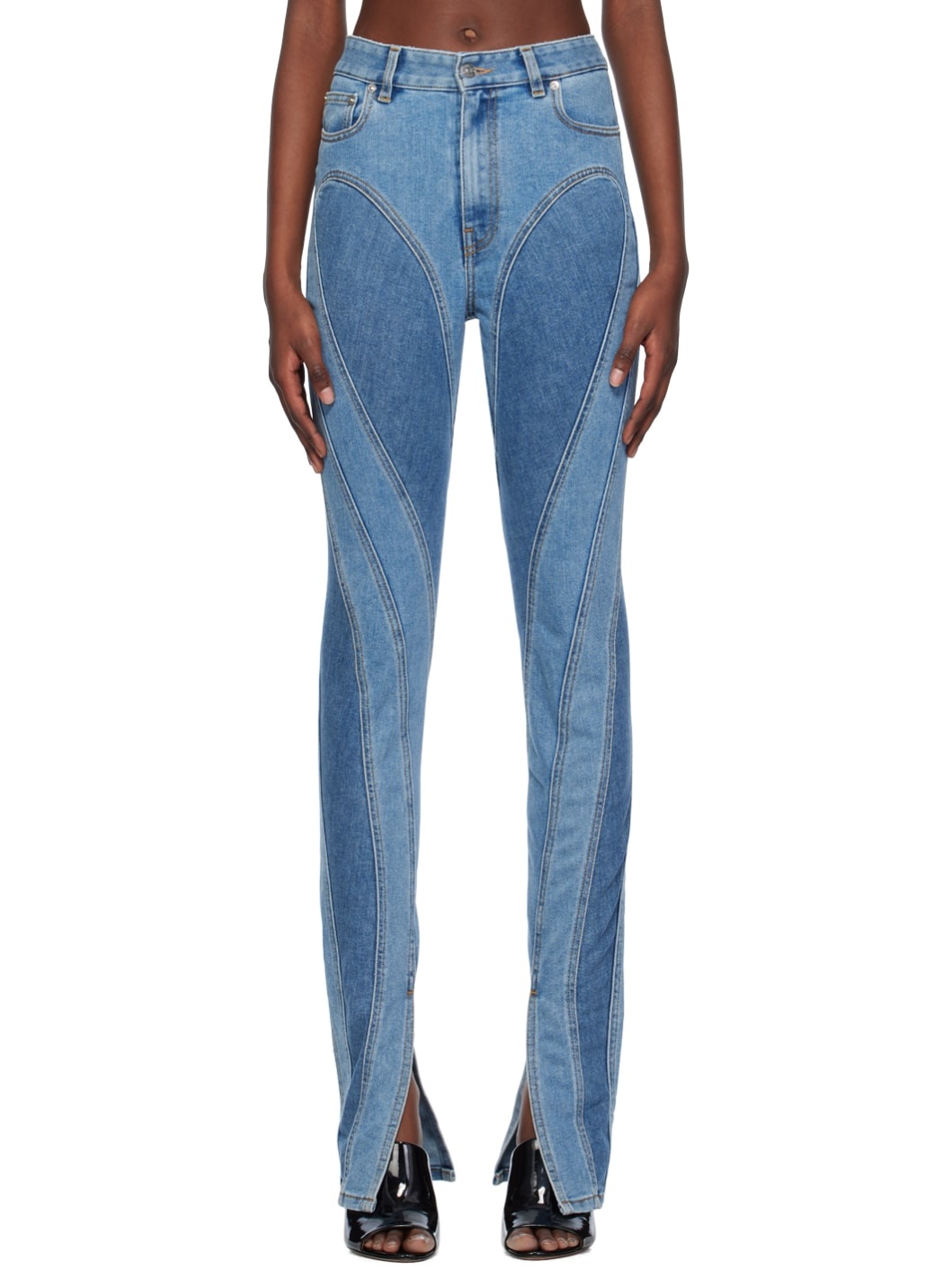Blue Spiral Jeans - 1