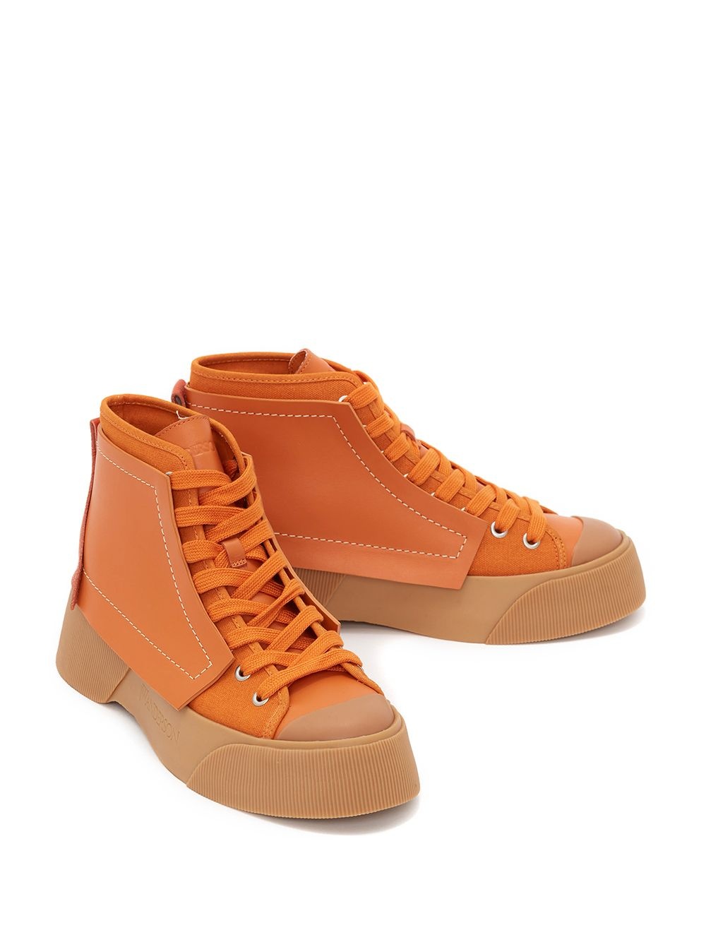 panelled high-top sneakers - 2