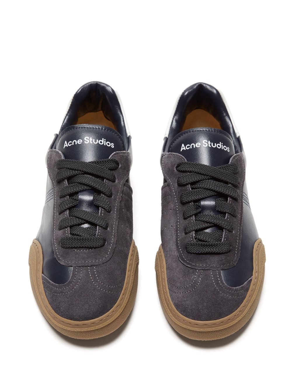 panelled low-top sneakers - 3