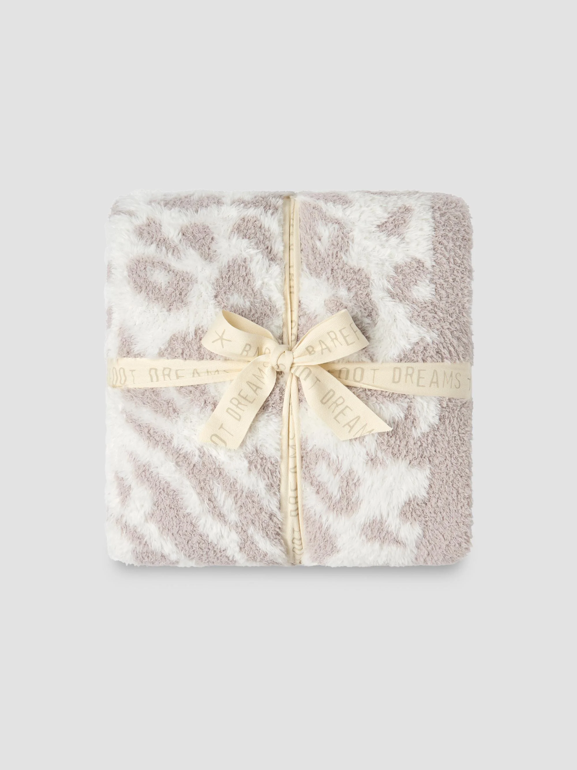 CozyChic Lush Knit Leopard-Print Throw - Cream Sandstone - 1
