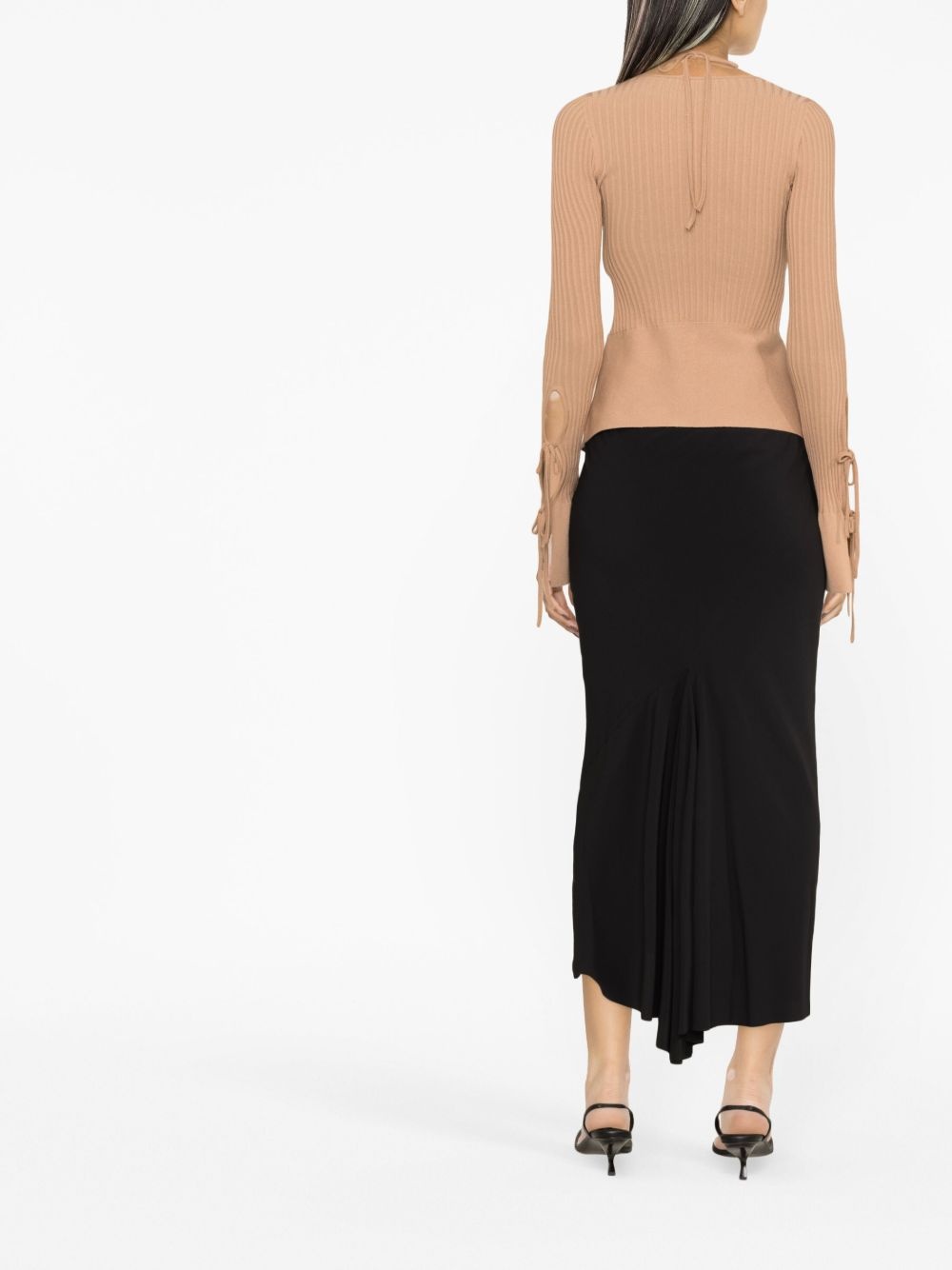 ribbed-knit long-sleeve top - 3