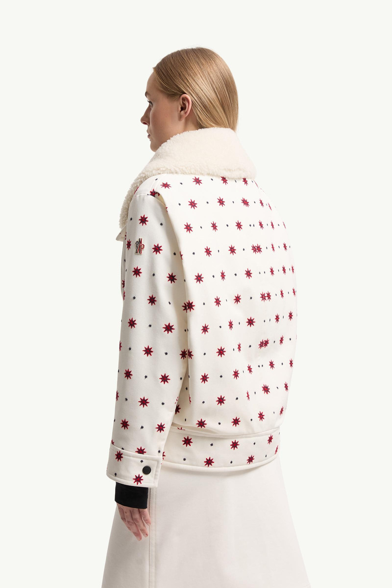 Larient Geometric Pattern Down Shirt Jacket 5
