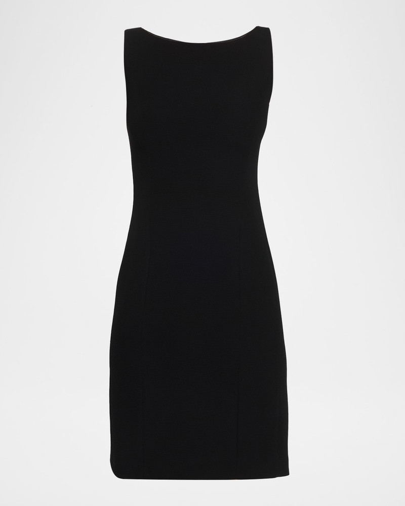 Sleeveless High-Neck Waffle Dress 1