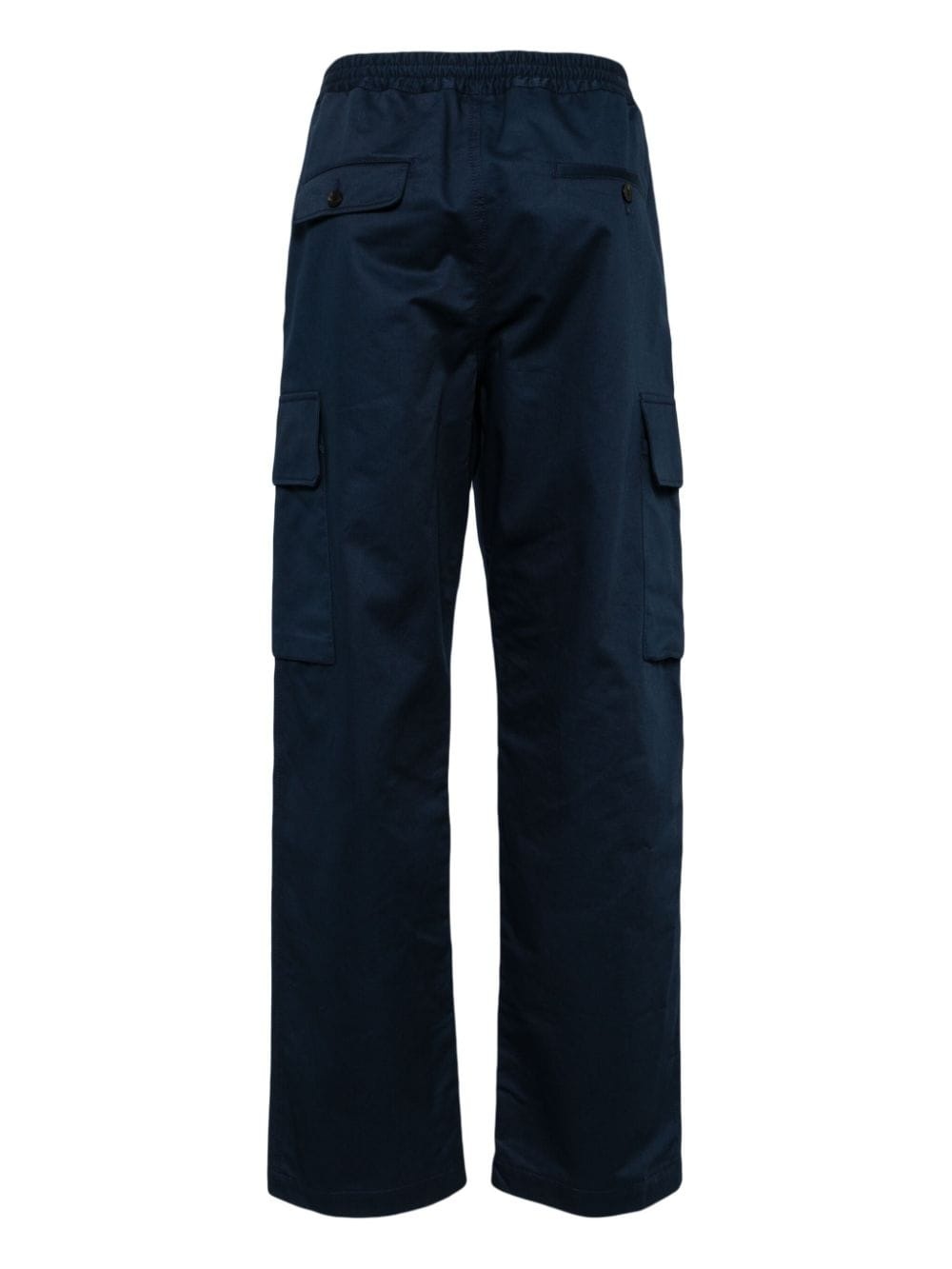 straight-leg cotton cargo trousers - 2