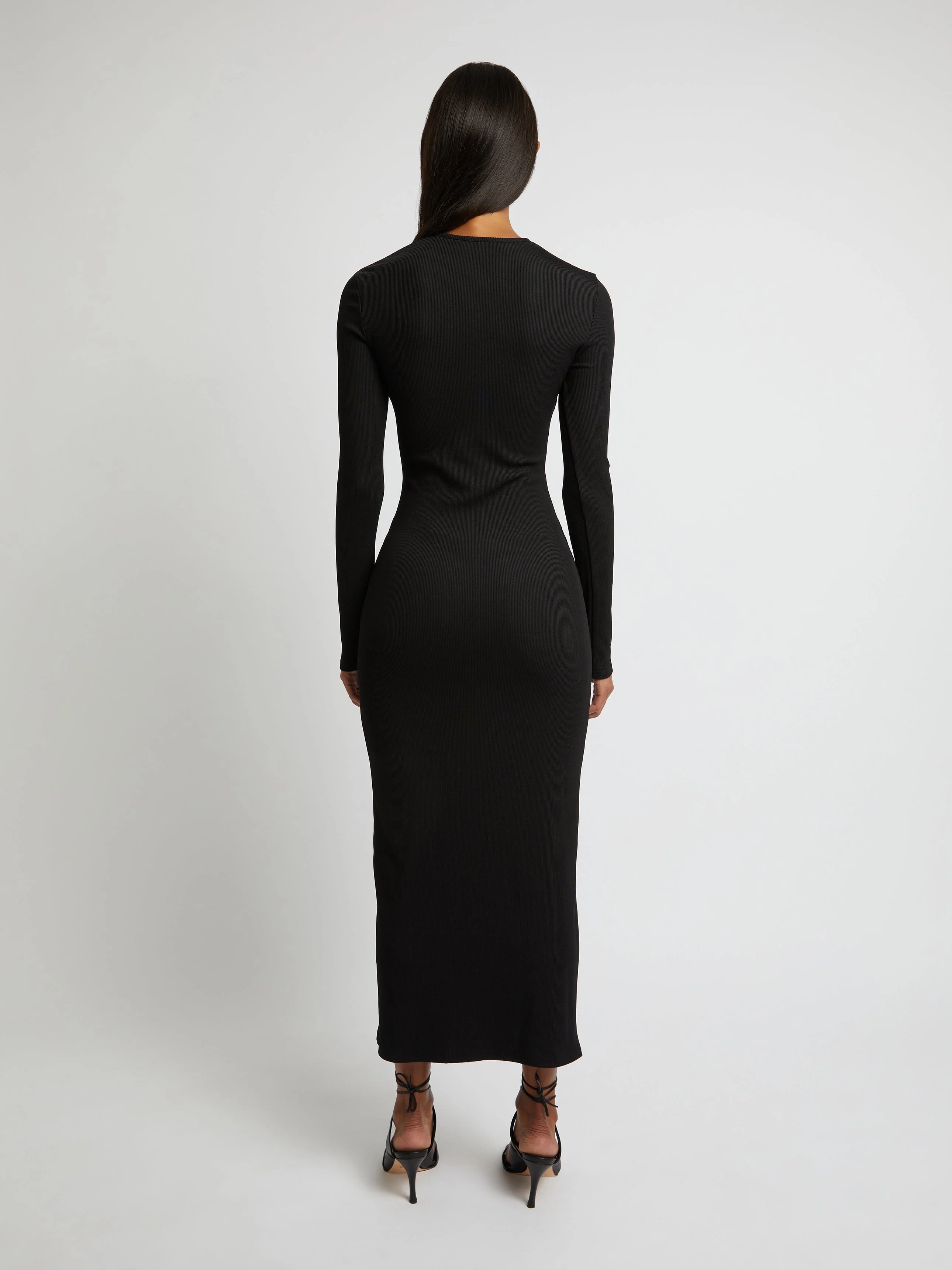 CHRISTOPHER ESBER Orbit Ruched Long Sleeve Dress | REVERSIBLE