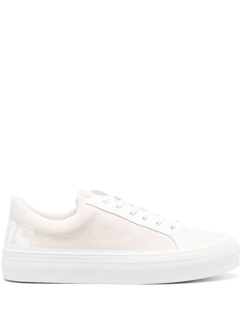monogram-jacquard low-top sneakers 1