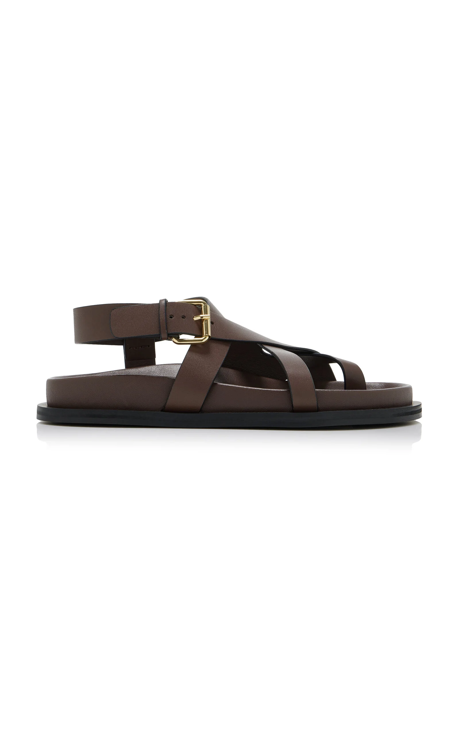 Elbert Leather Sandals brown - 1