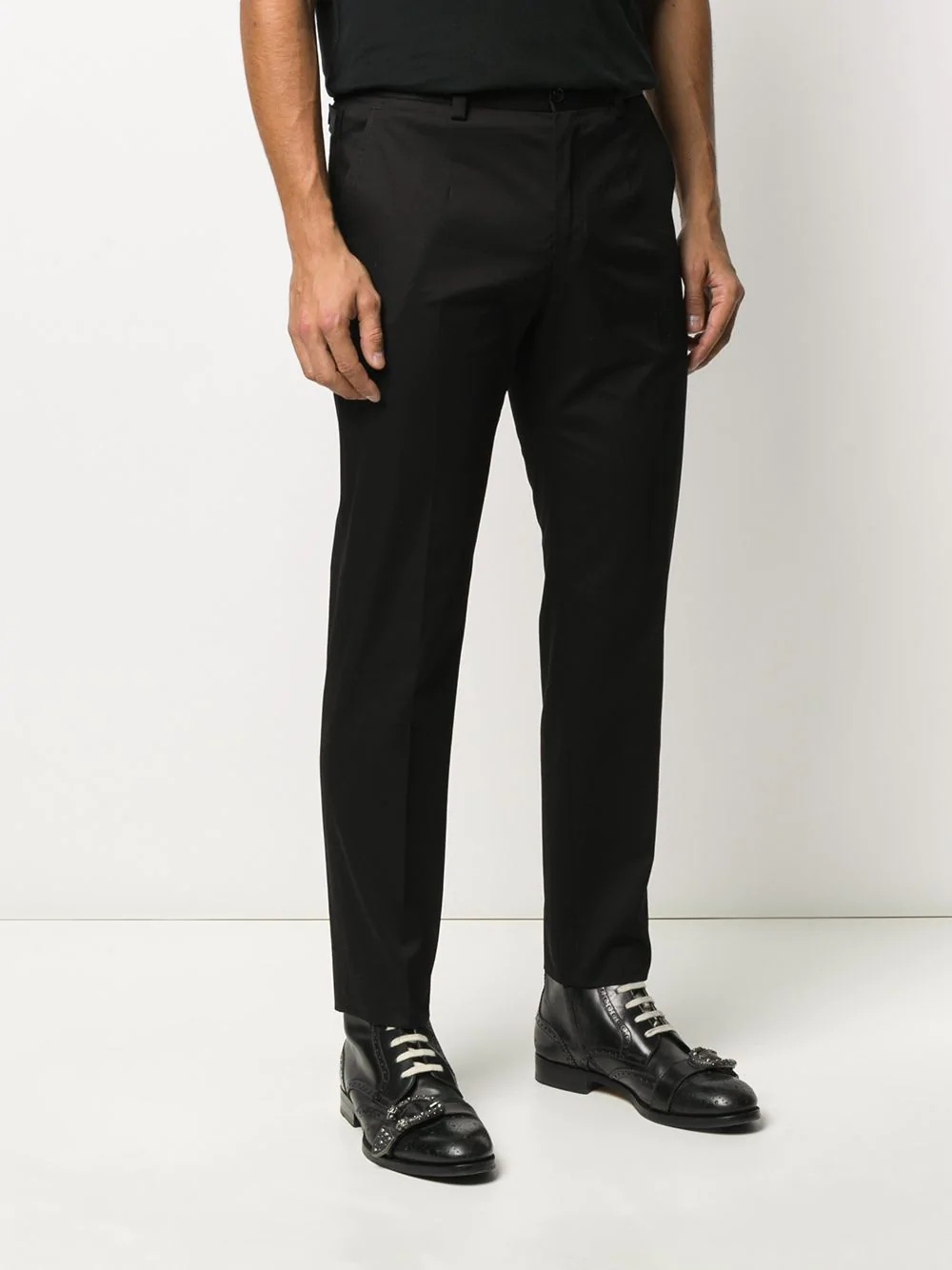 tailored straight-leg trousers - 3