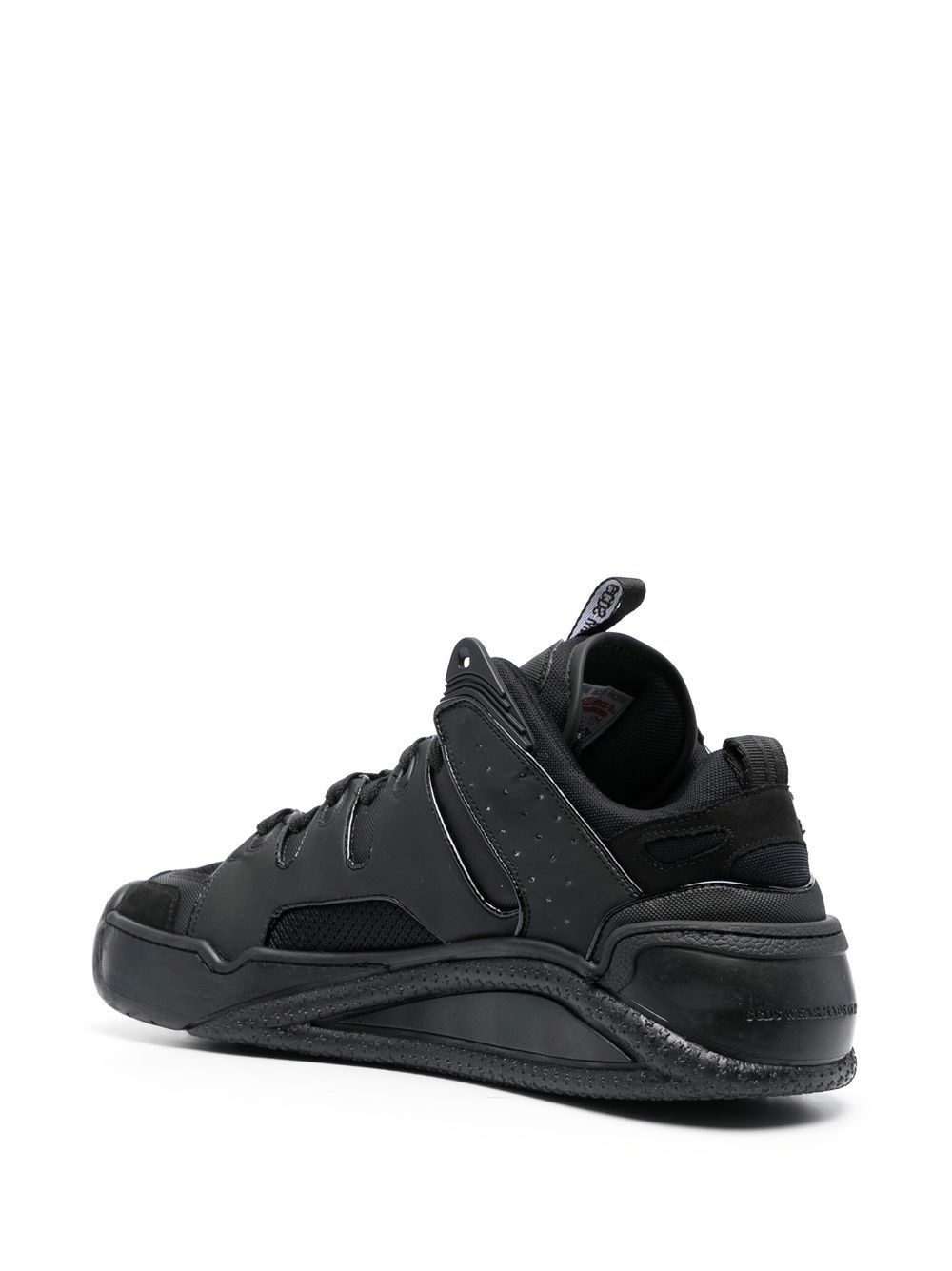 low-top lace-up sneakers - 3