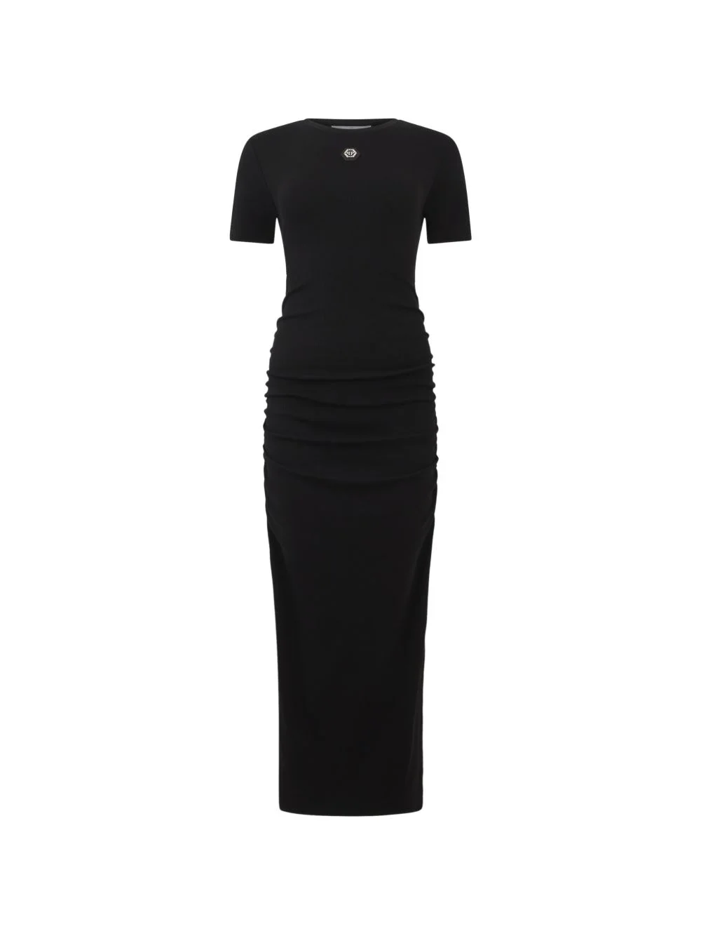 logo-patch maxi dress - 1