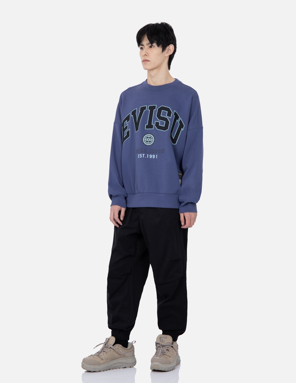 RETRO LOGO PRINT OVERSIZED SWEATSHIRT - 3