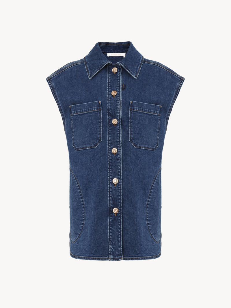 OVERSIZED DENIM VEST 4