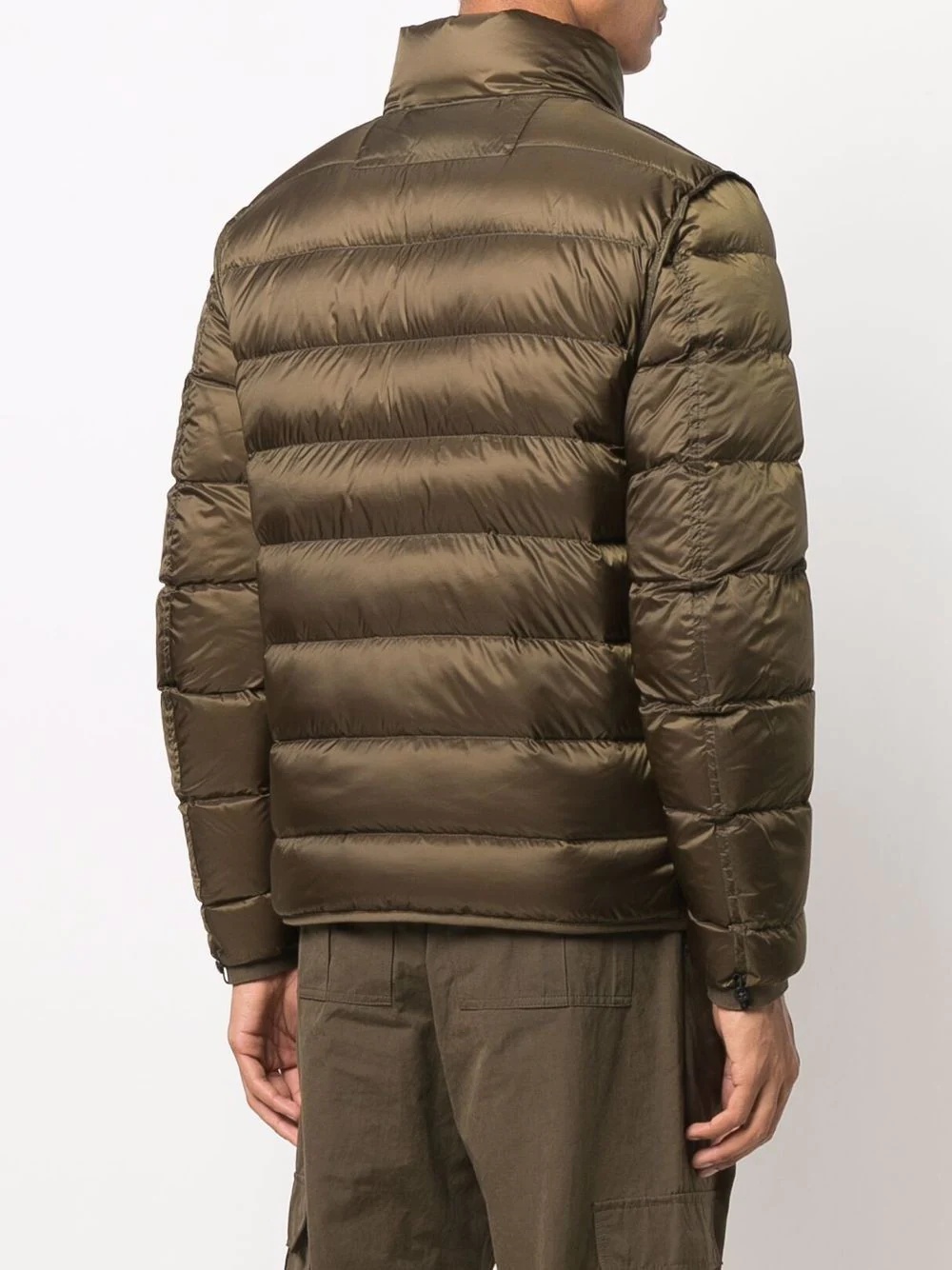 zip-up tonal puffer jacket - 4