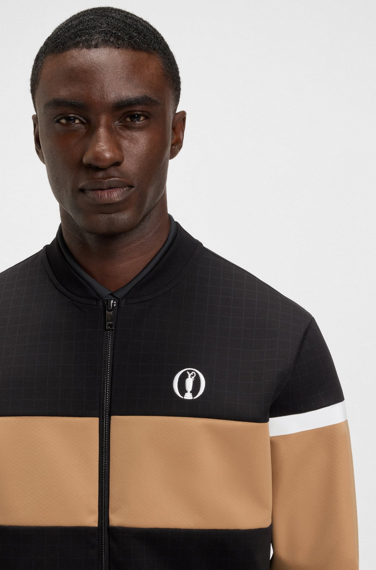 THE OPEN JERSEY JACKET WITH COLOR-BLOCKING - 3