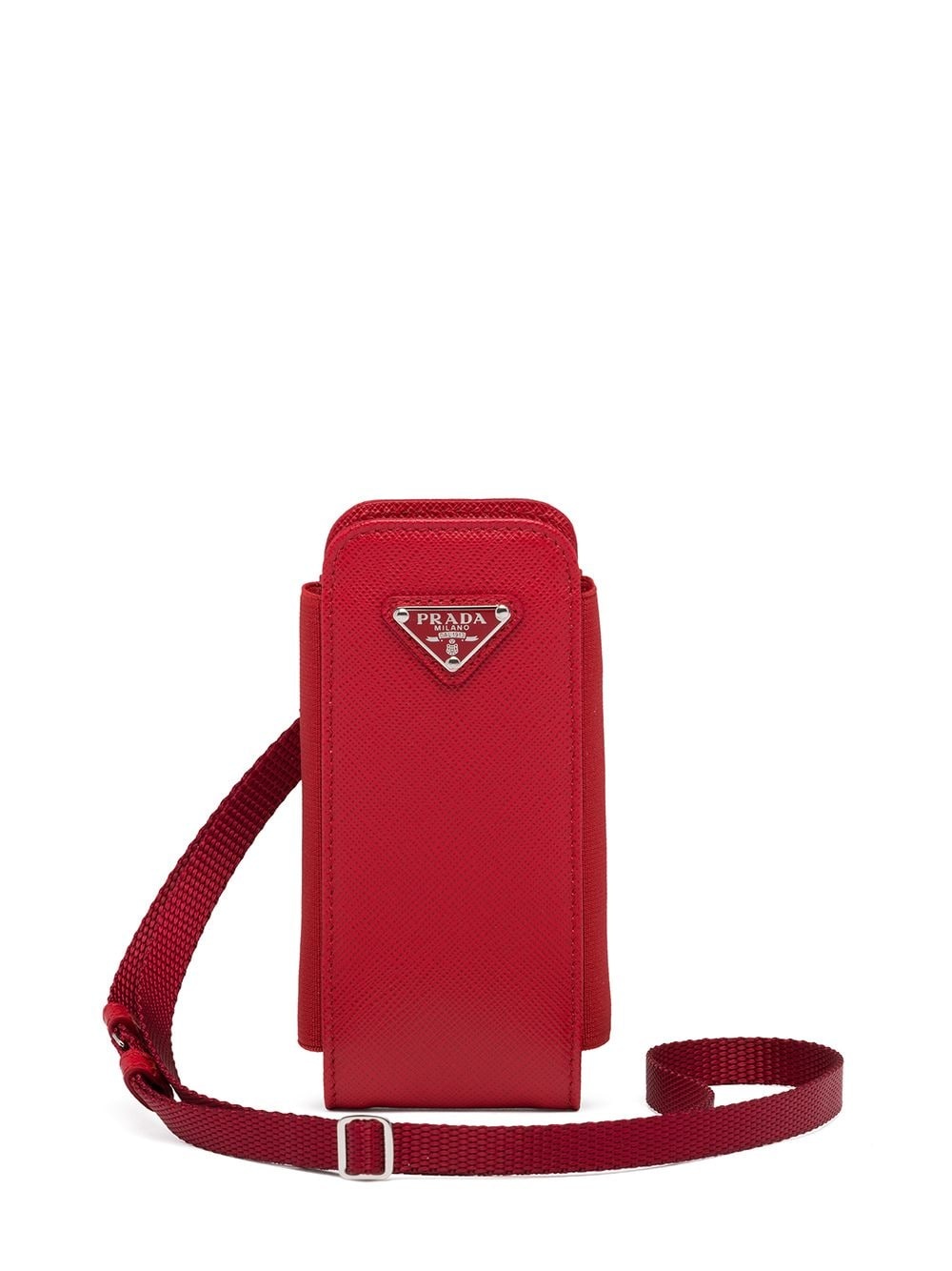 triangle logo strap phone pouch - 1