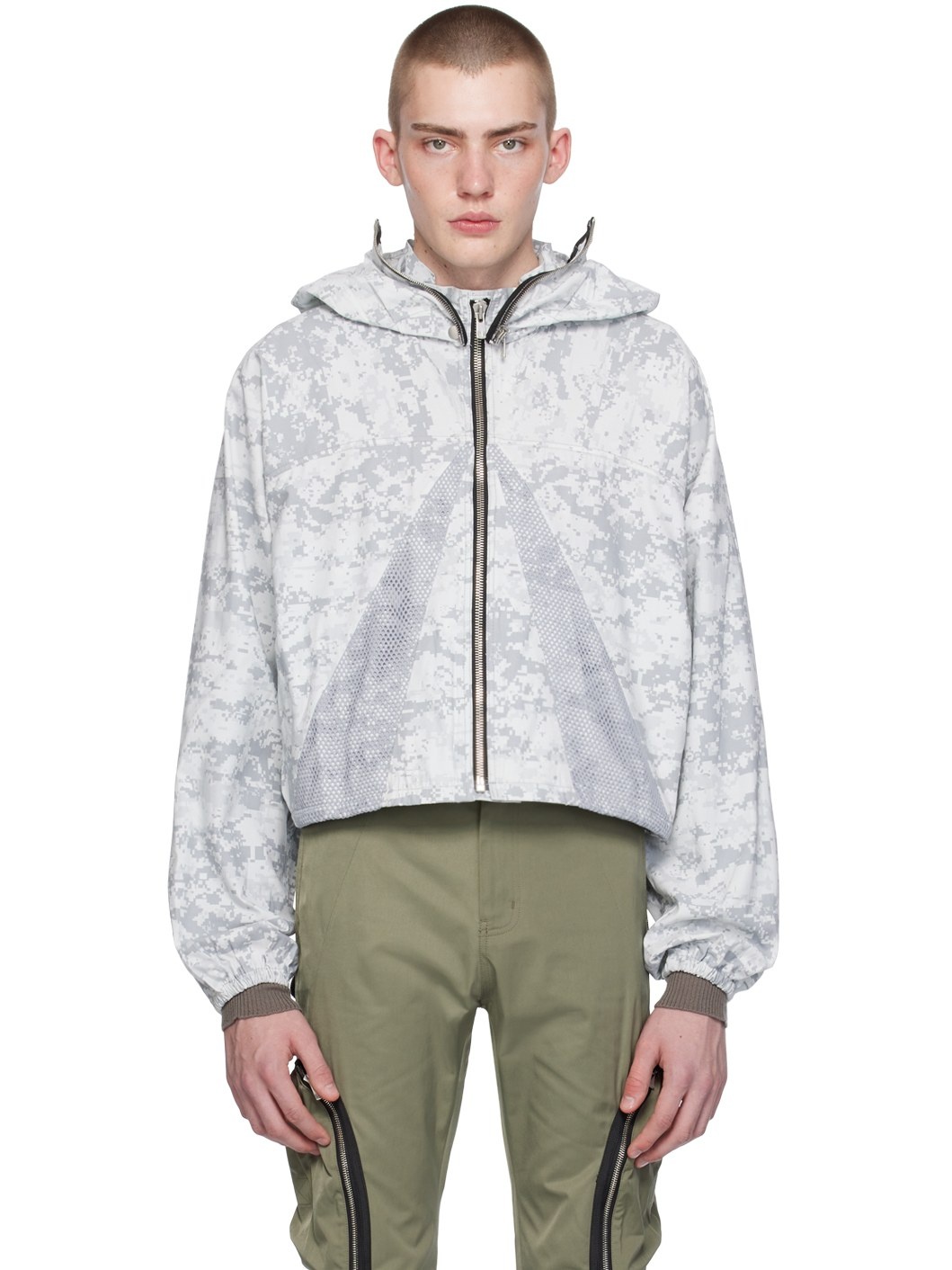 SSENSE Exclusive Off-White Parachute Jacket - 1