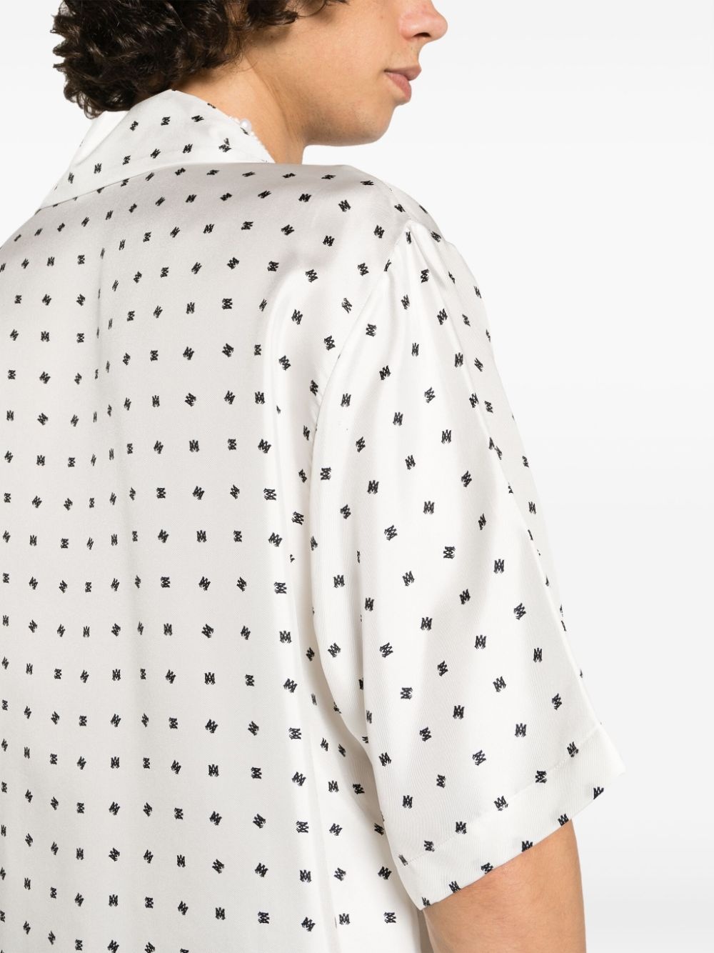 polka dot-print silk shirt - 5