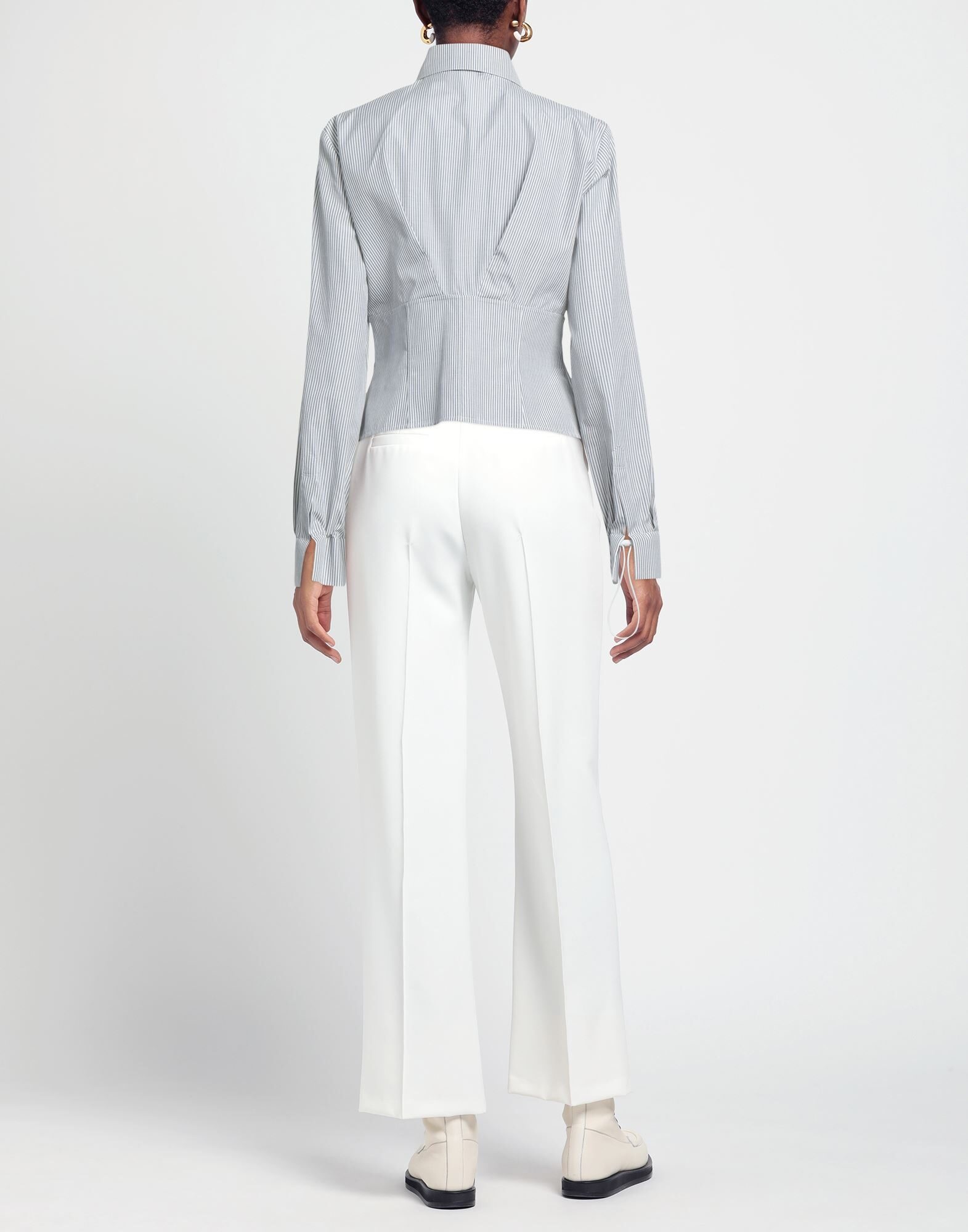 Grey Women's Striped Shirt - 3