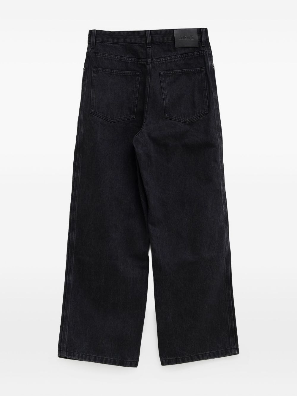 logo-embroidered cotton jeans - 2