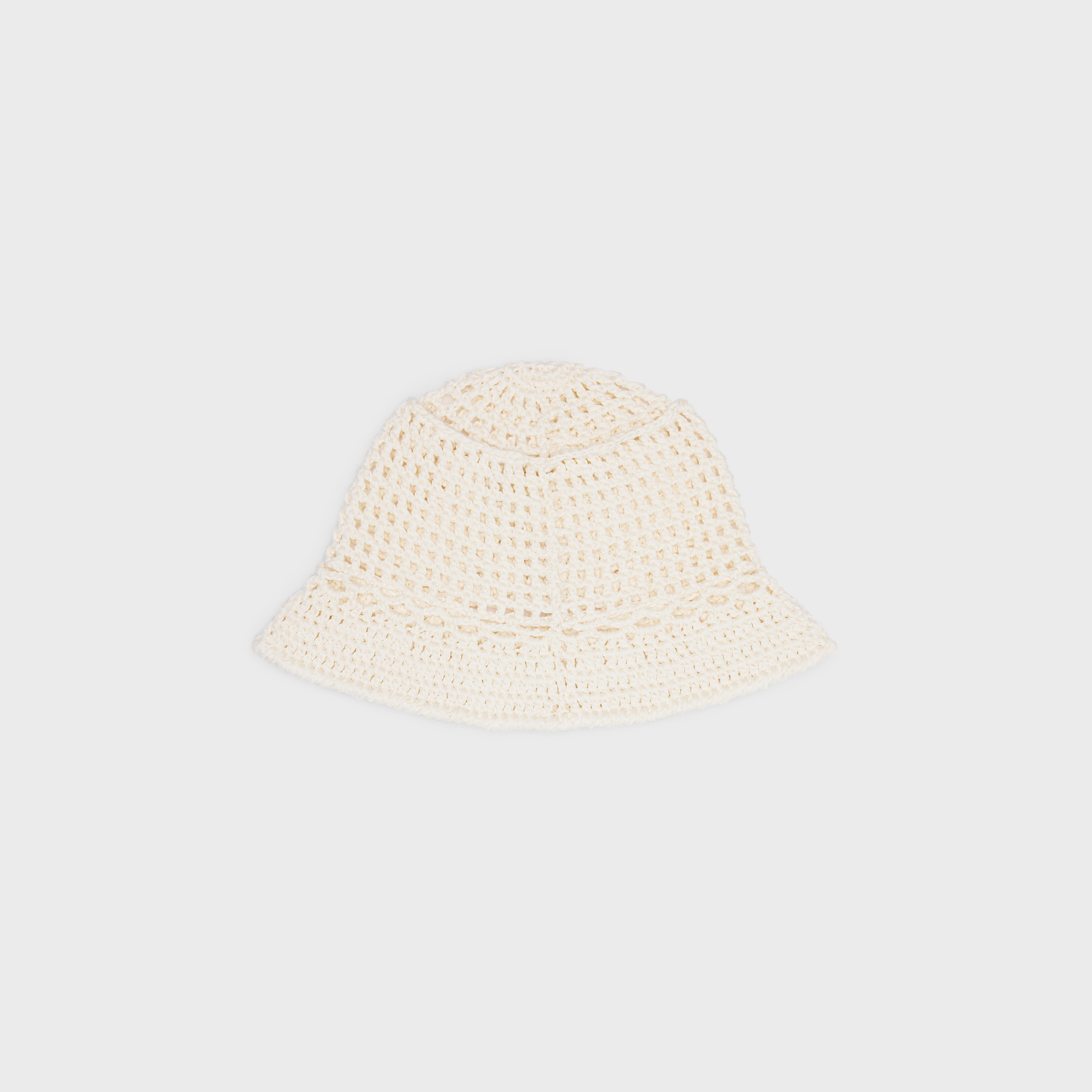 triomphe cloche beanie in crocheted cotton - 2