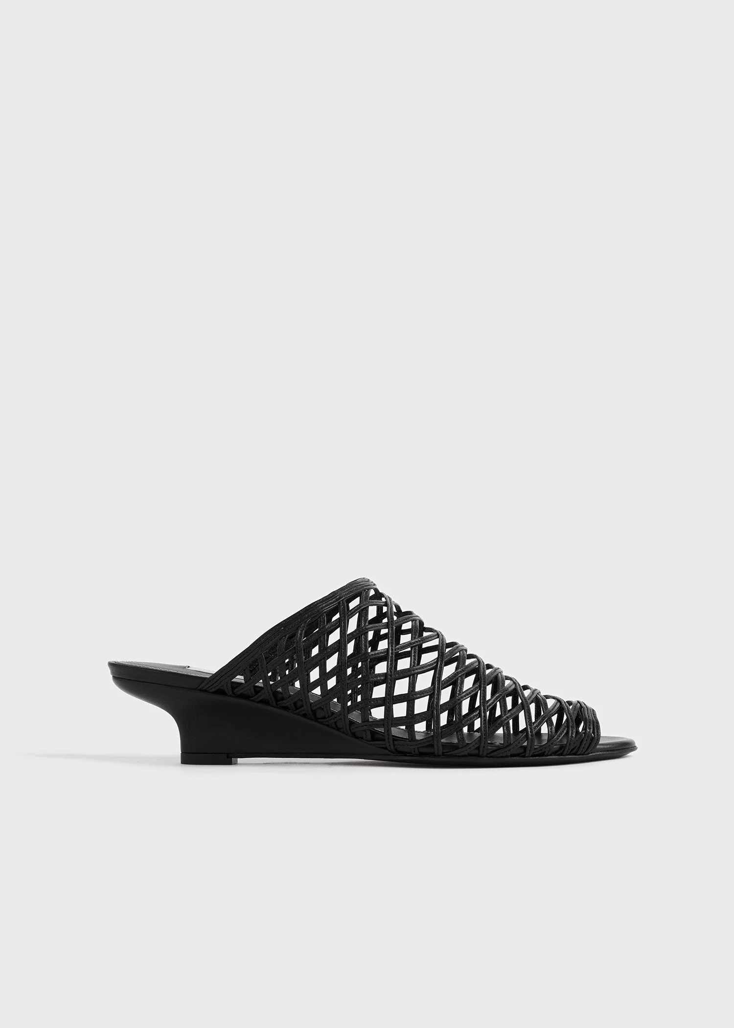 Summer woven mules black - 1