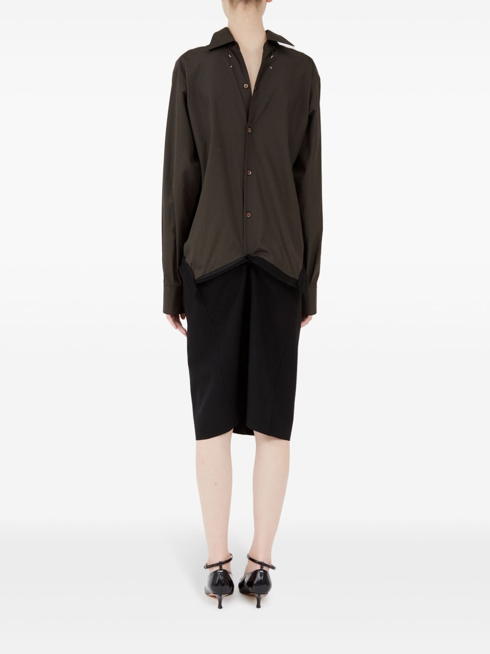 panelled midi dress - 5