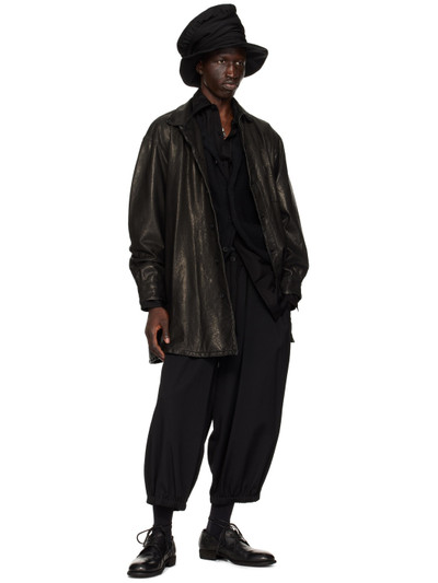 Yohji Yamamoto Black Cropped Trousers outlook