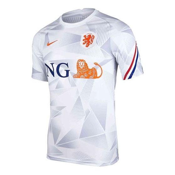 Nike Netherlands European Cup Short Sleeve Soccer/Football T-shirt White CD2580-101 - 1